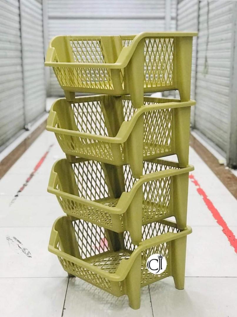 4 LAYERED STACKABLE COLORED RACK, Furniture & Home Living, Home ...