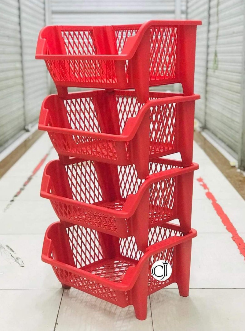 4 LAYERED STACKABLE COLORED RACK, Furniture & Home Living, Home ...