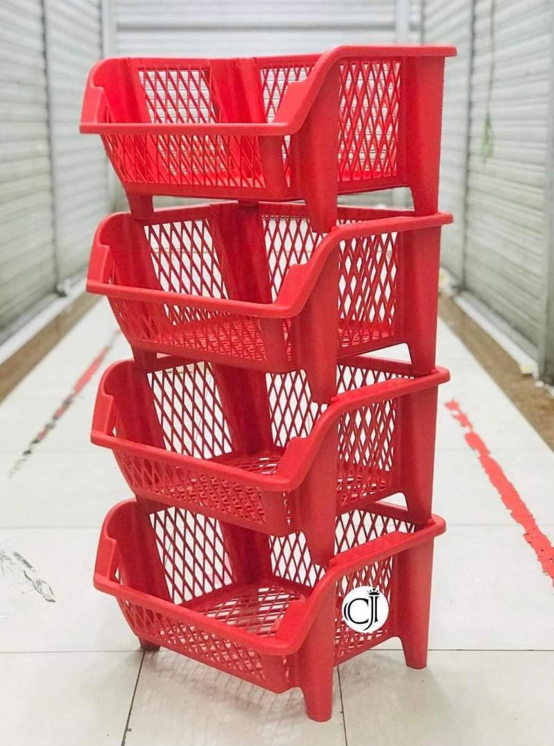 4 LAYERED STACKABLE COLORED RACK, Furniture & Home Living, Home ...