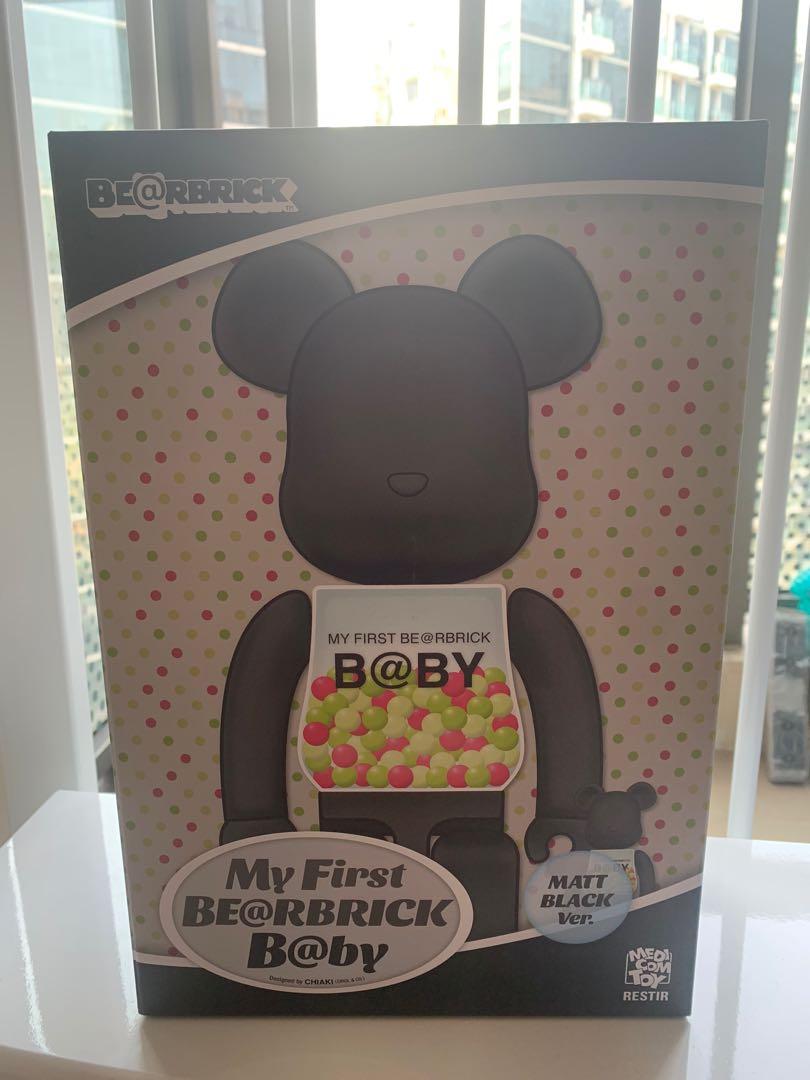 全新現貨Bearbrick Baby Matt black 400% 100% My First Be@rbrick B ...