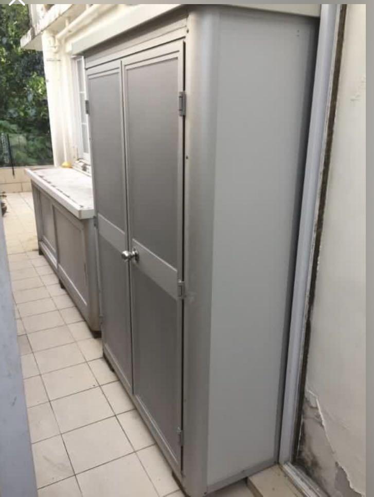戶外儲物櫃 Aluminium outdoor storage, 傢俬＆家居, 傢俬, 書櫃、櫃子及架 Carousell