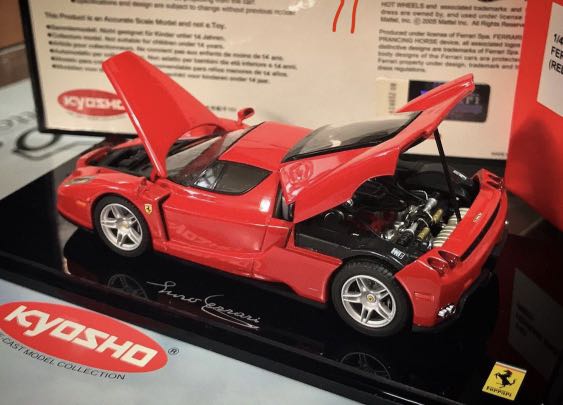 絕版超美品Kyosho 1/43 Ferrari Enzo 正紅色前後可開1:43 京商法拉利恩