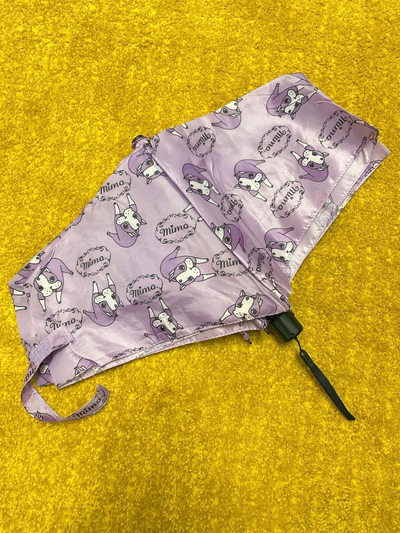 全新????｜mimo 紫色優雅晴雨傘三折傘手開超細, 家具及居家用品, 居家裝飾, 枕頭在旋轉拍賣