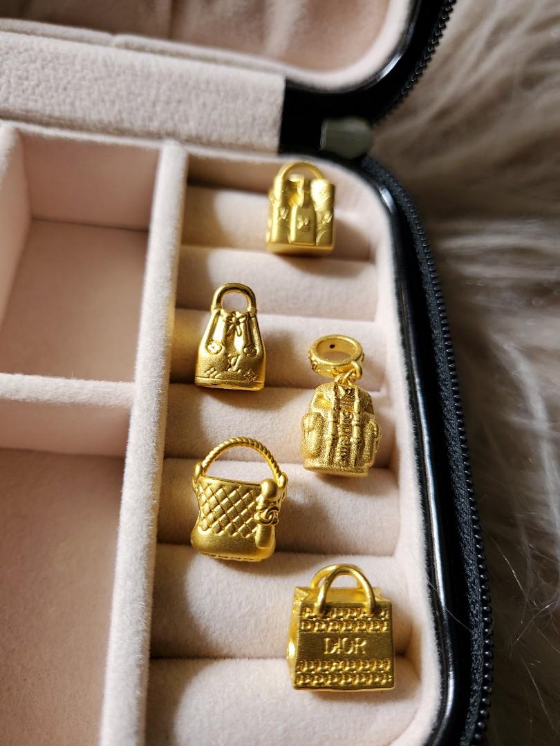 💯% [NEW] Pandora Emas 999 Charm Beads, Luxury, Accessories on