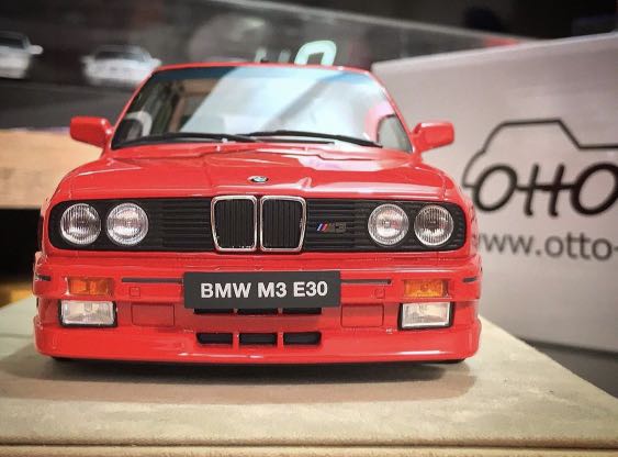絕版 ottomobile 1/18 BMW M3 E30 紅 Otto 1:18 樹脂 E36 E46 Autoart