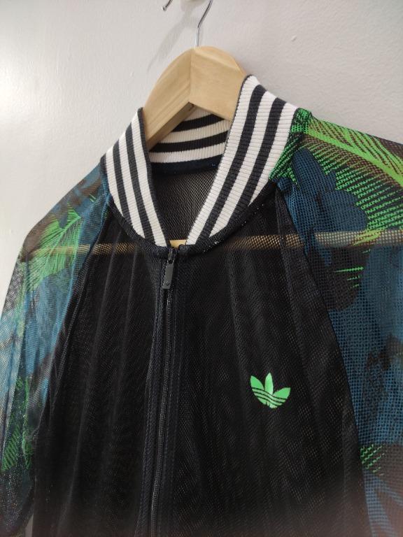 Adidas originals womens hawaiian superstar mesh track top cheap