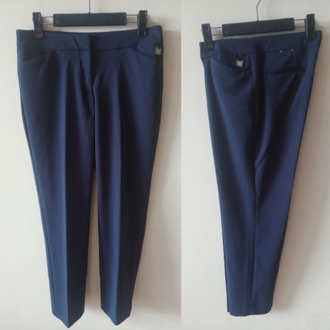 Anne klein navy pants shop
