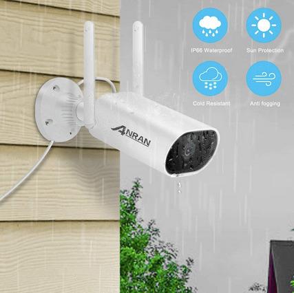 Anran 1080P Indoor Outdoor Wifi Security Camera Wireless Outdoor