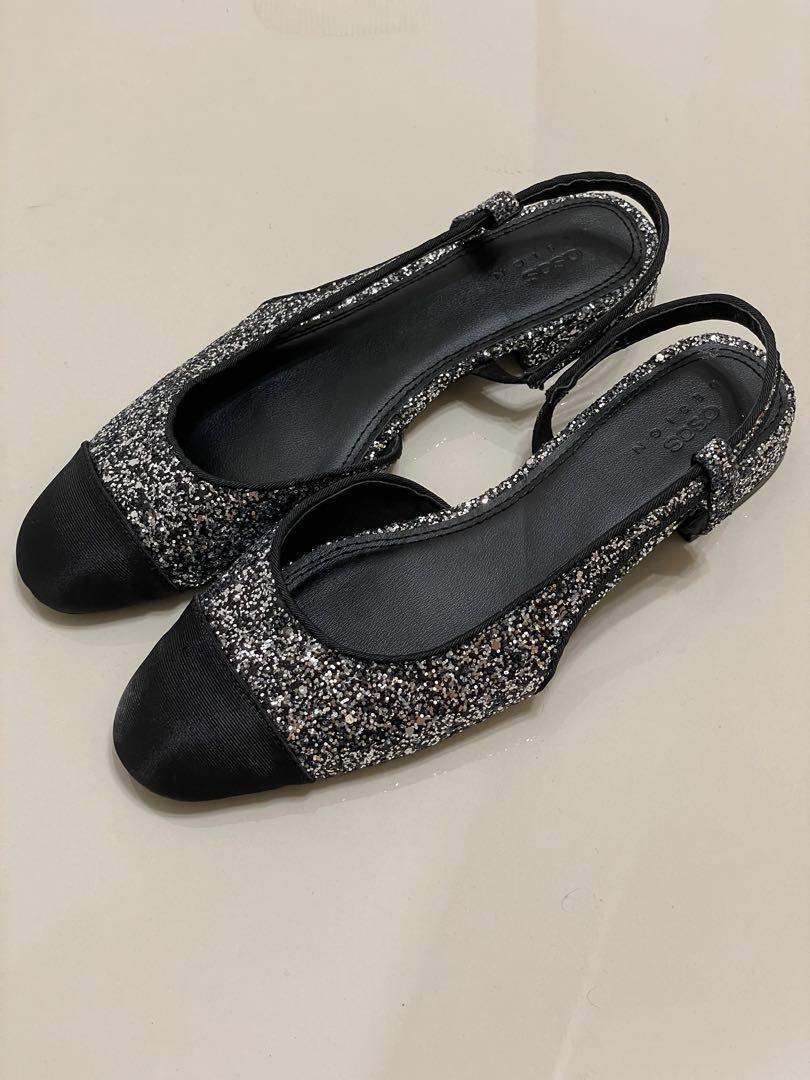 Asos online glitter flats