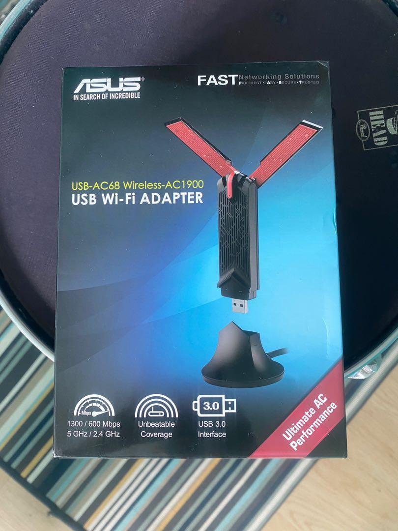 Asus USB-AC68 adapter, Computers & Tech, Parts Accessories, Networking on Carousell