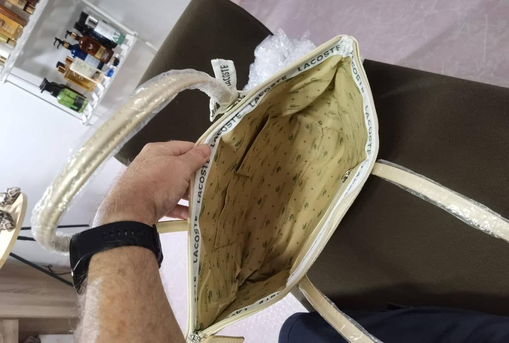 Inside of original lacoste bag clearance