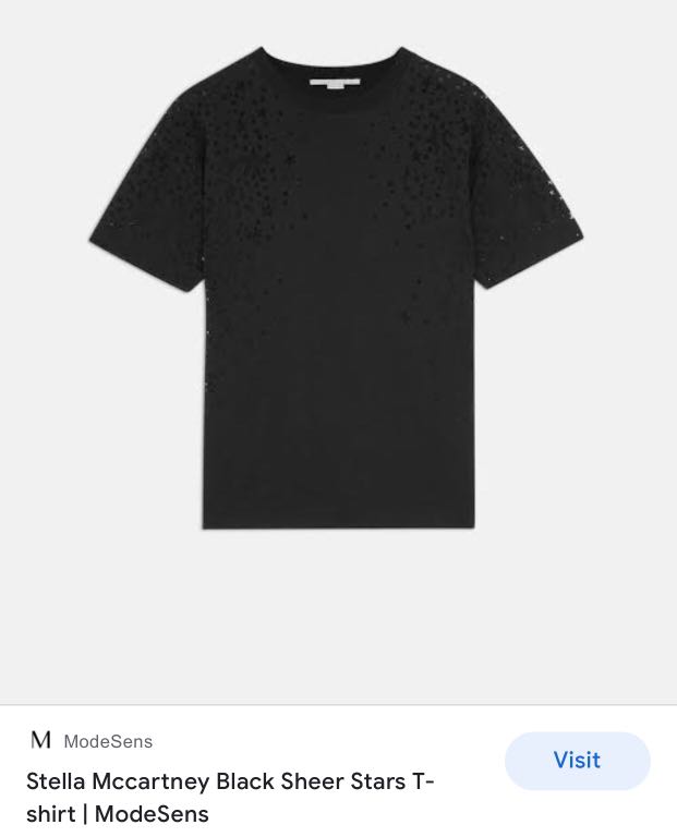 Authentic Stella McCartney star sheer 