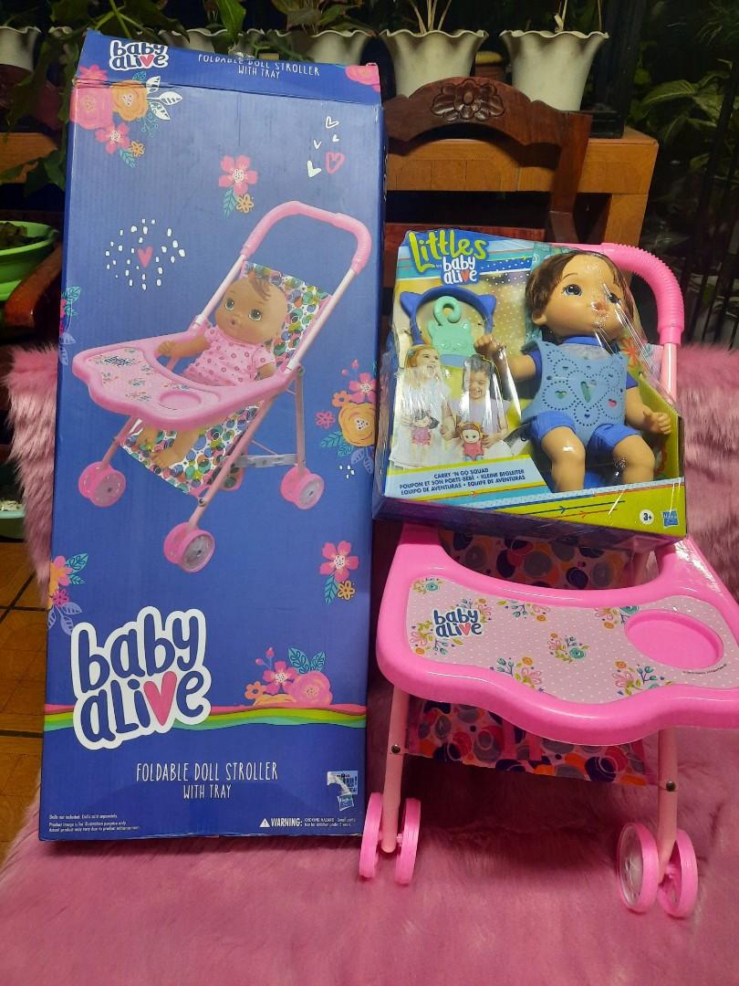 Baby alive new arrivals stroller bundle