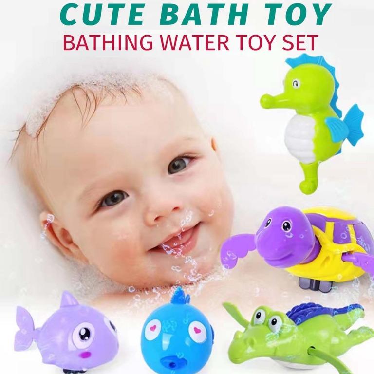 2x Plastic Lovely Swimming Turtle Pool Animal Toys For Baby Kids Child Bath Time 