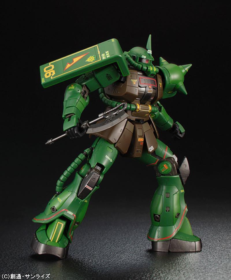 RG 渣古 II 真實塗裝仕樣 MS-06F Zaku II Realtype Color Ver. Bandai 1/144 高達模型 ...