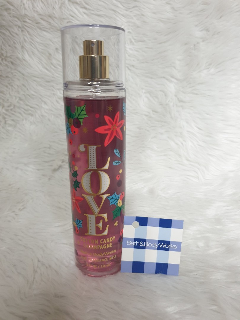 Bath and Body Works Love Cotton Candy and Champagne Fragrance Mist
