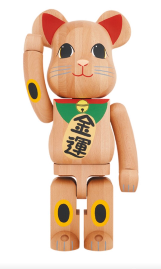 bearbrick カリモク木招財猫二代1000%, 興趣及遊戲, 玩具& 遊戲類