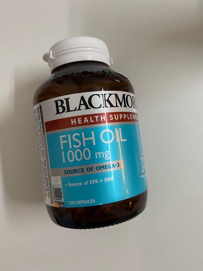 Blackmores Fish Oil 1000mg 120 Capsules, Health u0026 Nutrition, Health  Supplements, Vitamins u0026 Supplements on Carousell