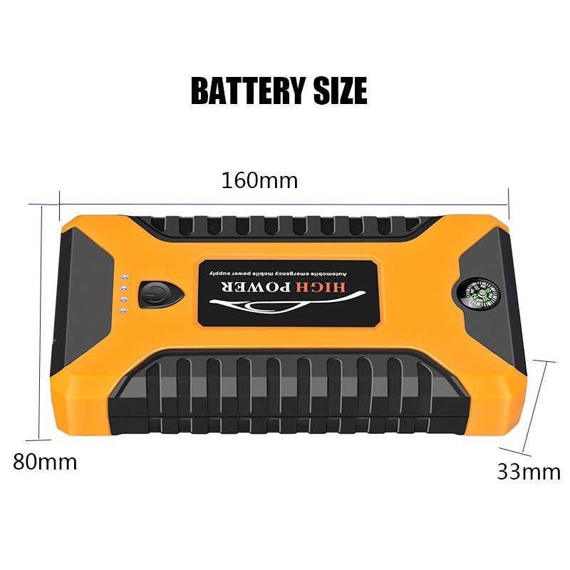 Car Jump Starter 99800mah 600a 12v Output 4 Usb Portable Emergency Start Up Charger For Cars 