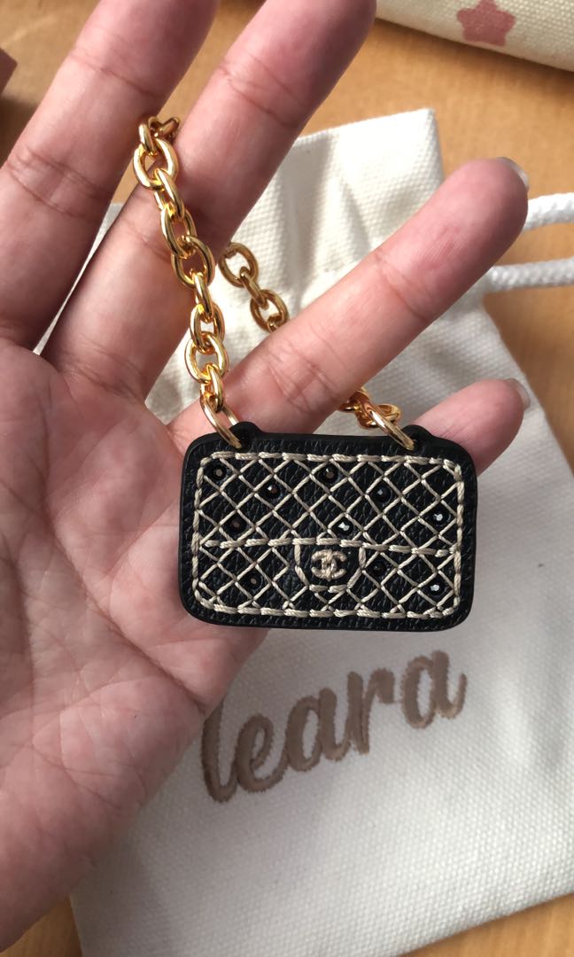 Chanel best sale bag keychain