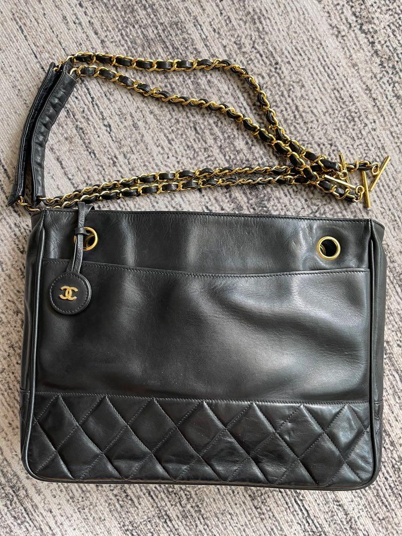 Chanel Vintage Lambskin tote, Luxury, Bags & Wallets on Carousell