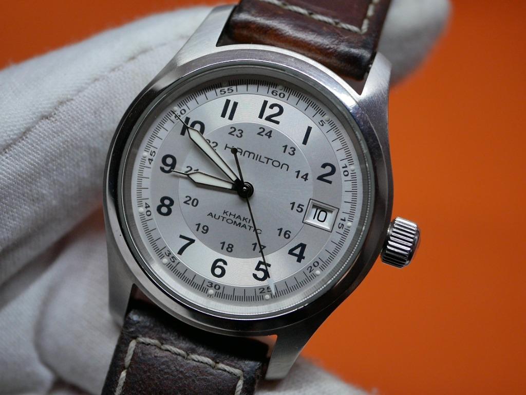 White dial hamilton khaki deals