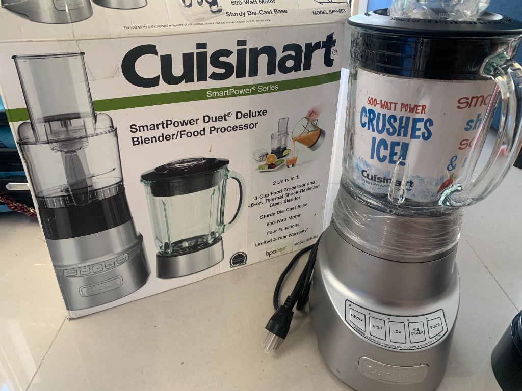 CUISINART BLENDER/FOOD PROCESSOR 2 in 1, TV & Home Appliances, Kitchen