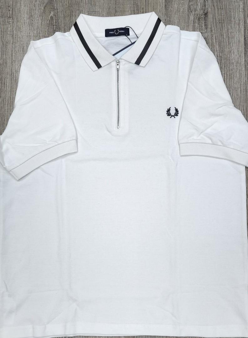fred perry cream polo