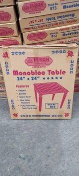 Fushion 24x24" Monoblock table BODEGA SALE (Category: Tables & Sets) located in Quezon City. Submitted by uno_store (Listing ID 1156245678, Image 3). Description: !!!BODEGA SALE!!! Fushion 24x24" Monoblock table 2 tables SOLD SOLD Bound to Project 4 QC thank you po sir Rhodz! sa uulitin po! PM na po sa orders and deliveries! Monoblock Tables All Sizes -high quality -easy to assemble -easy to carry -affordable also dimensions: 20x20" P 640 24x24" 