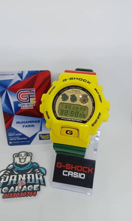 G SHOCK DW6900 CUSTOM RASTA NEW