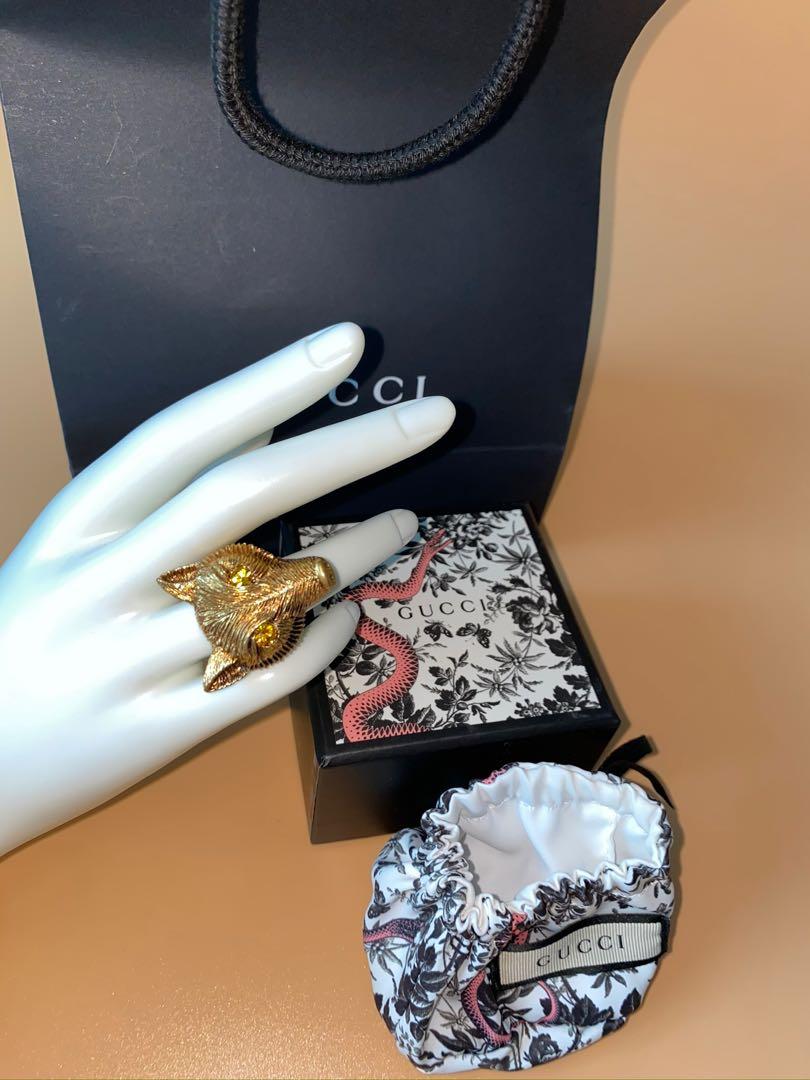 Gucci shop fox ring