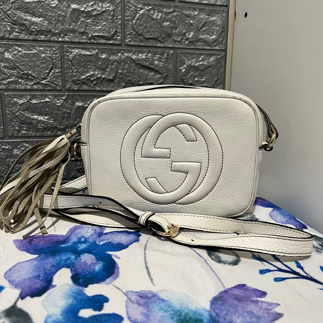 Gucci soho outlet bag white