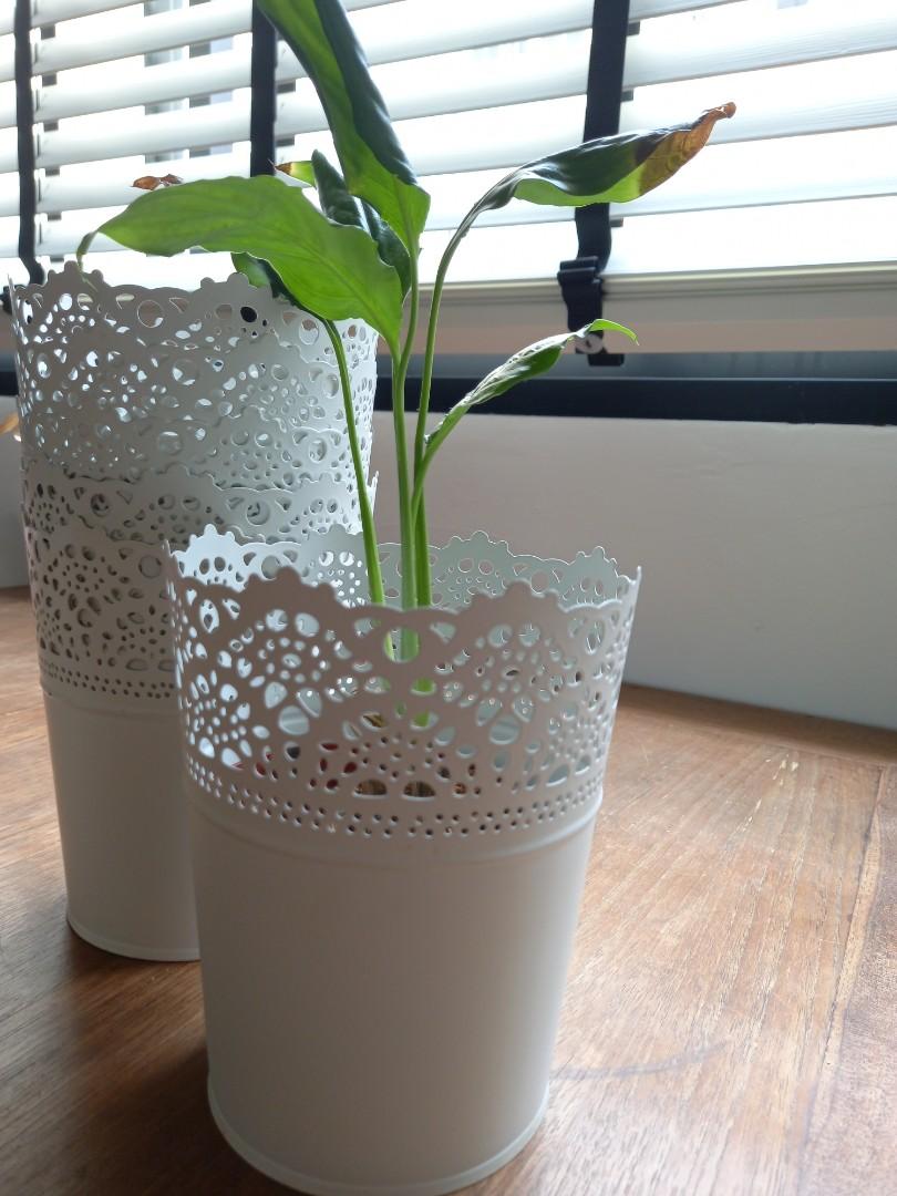 SKURAR Plant Pot Metal Indoor\Outdoor Flowerpot 12cm IKEA 