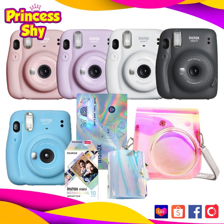 Instax Mini 11 Instant Camera Prism Package Pvc Case Film Album Stickers Photography Cameras On Carousell