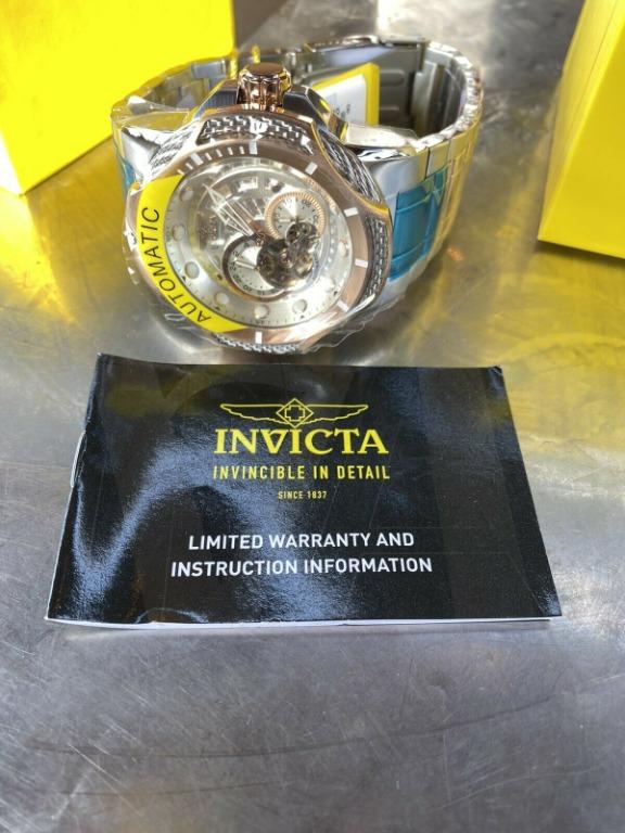 Invicta Bolt 31176 Men s Round Analog Automatic Skeleton Two Tone
