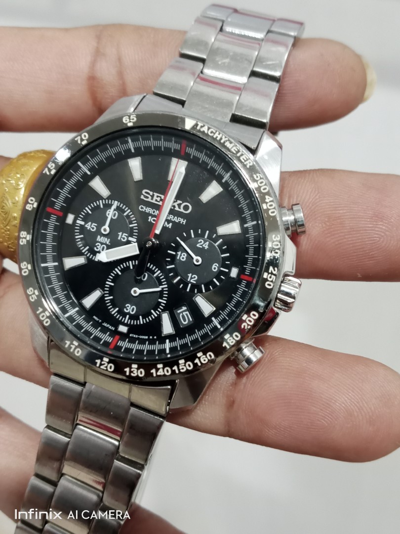 Jam Pria SEIKO Chronograph Original Quartz, Fesyen Pria, Jam Tangan di  Carousell