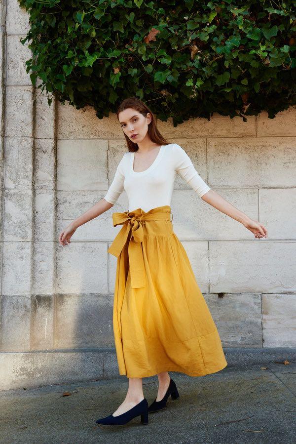 Paperbag yellow discount skirt