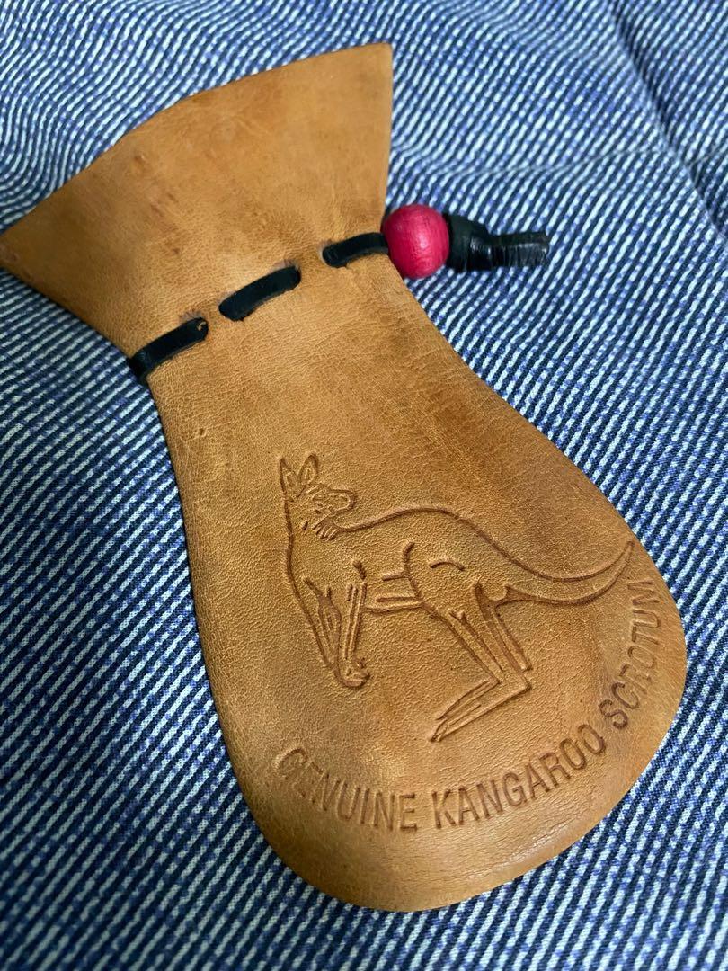 Genuine kangaroo scrotum pouch souvenir, Luxury, Accessories on Carousell
