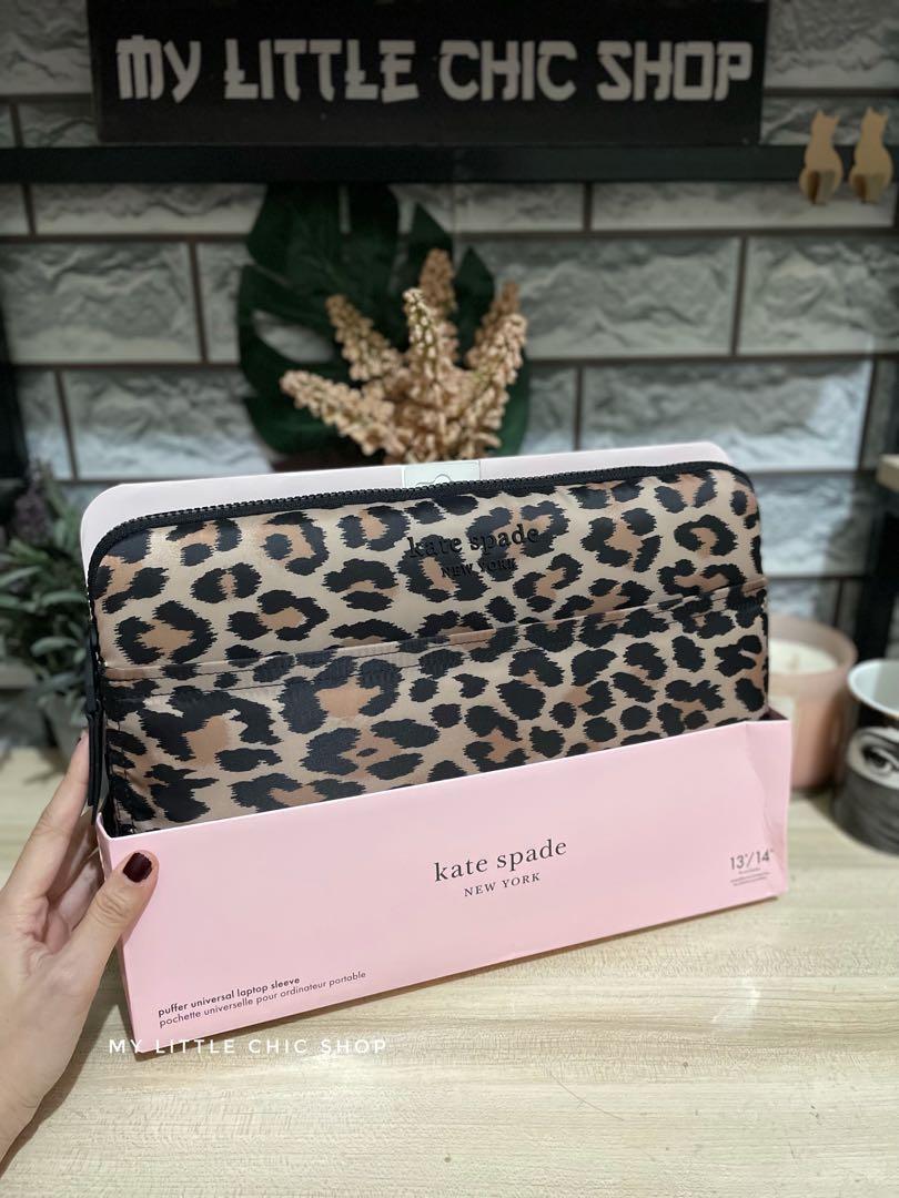 kate spade puff sleeve leopard 13-14, Computers & Tech, Parts &  Accessories, Laptop Bags & Sleeves on Carousell