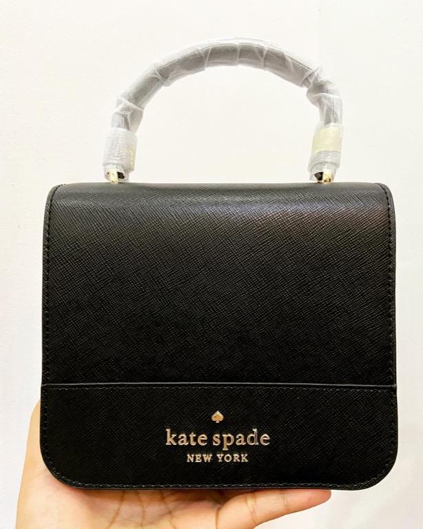 Kate Spade Staci Square Crossbody in Black, Women's Fashion, Bags