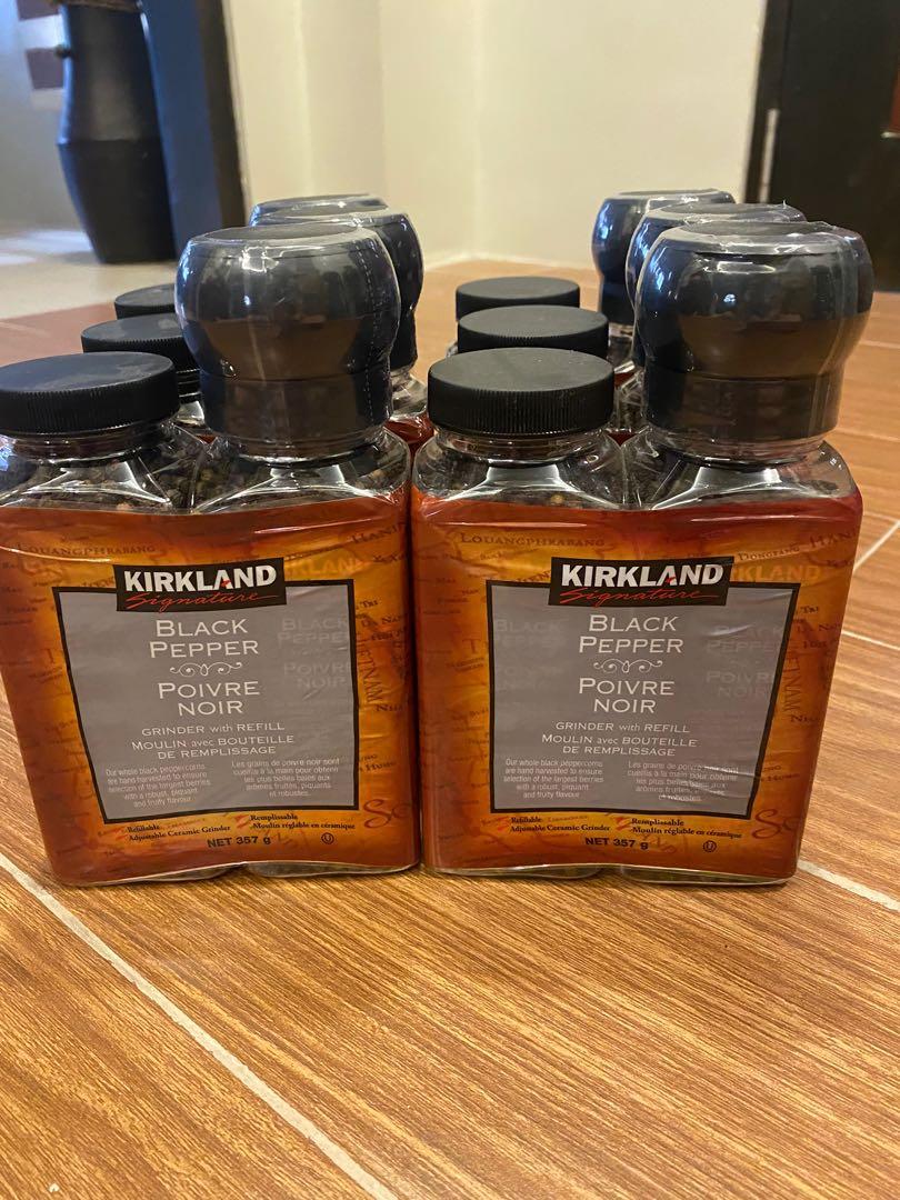 Kirkland Signature Black Pepper Grinder with refill, Food & Drinks
