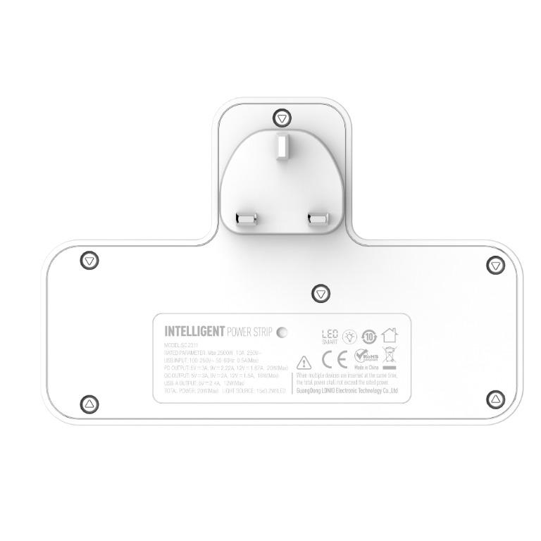 [Clearance] LDNIO Plug strip Multi Plug Sockets with USB Type C 20W PD