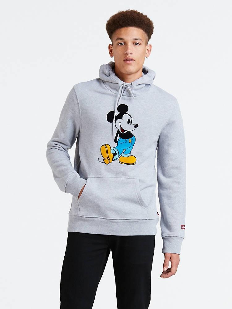 Levi's x Mickey Mouse Hoodie, Fesyen 
