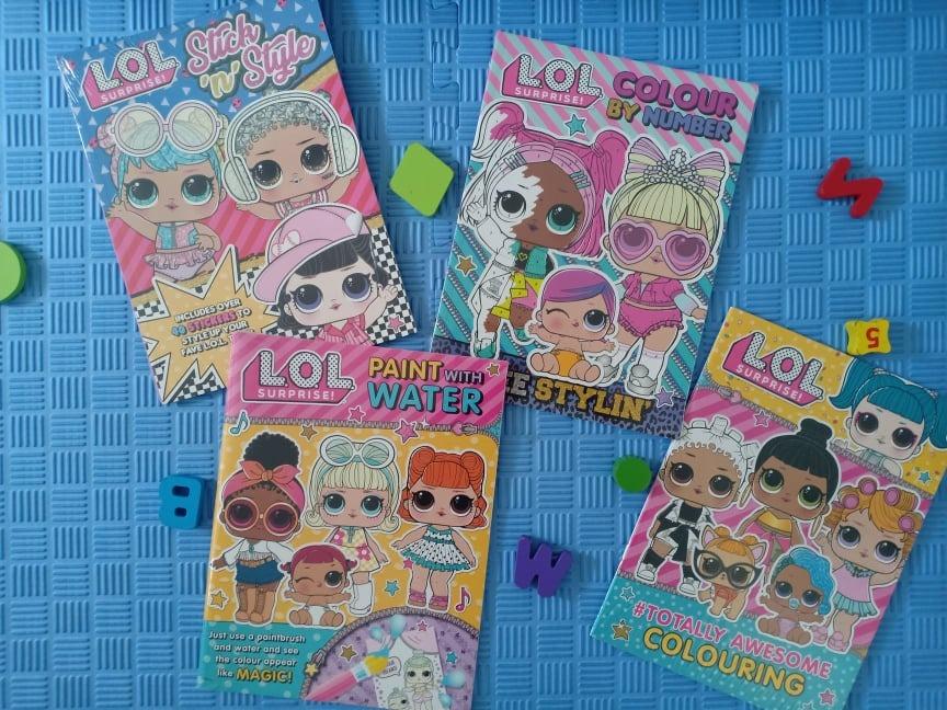 LOL Surprise Collection Paint with water, Color by number, Sticker book ...