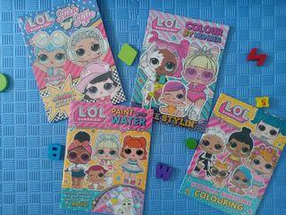 LOL Surprise Collection Paint with water, Color by number, Sticker book & Awesome Coloring set of 4