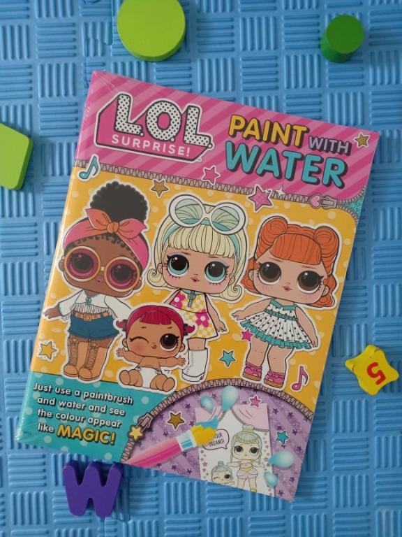 LOL Surprise Collection Paint with water, Color by number, Sticker book ...