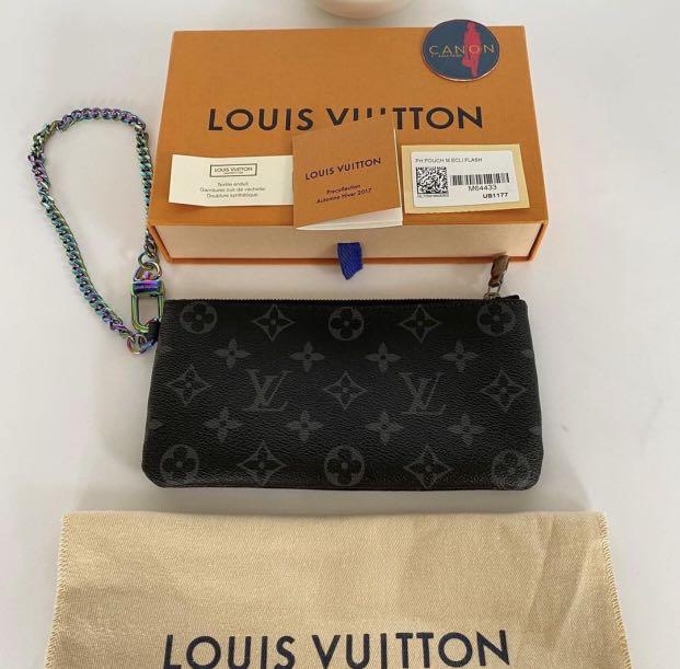 Louis Vuitton Monogram Eclipse Flash Fragment Key Holder and Pouch