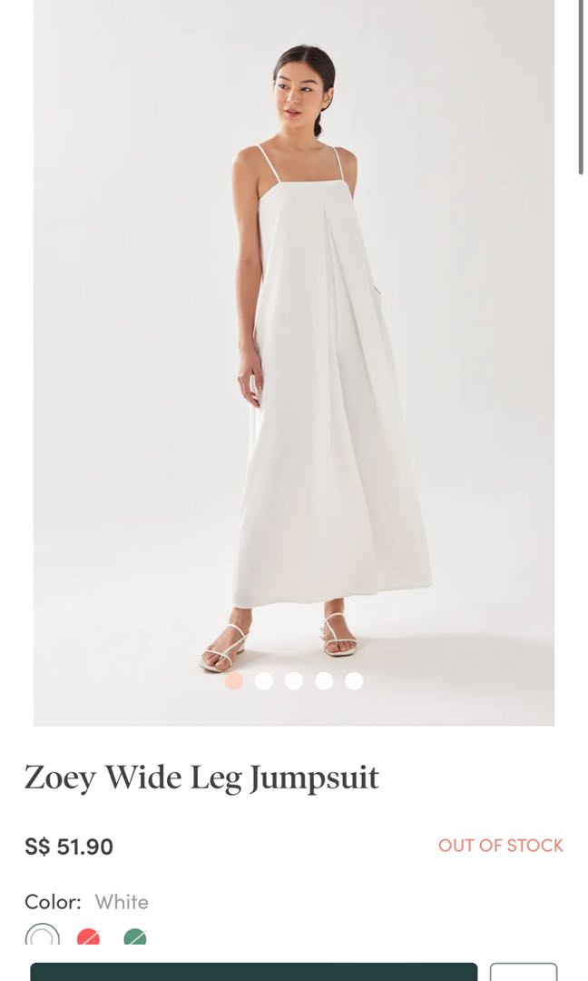 Love Bonito Zoey wide leg jumpsuit, Women's Fashion, Dresses & Sets ...