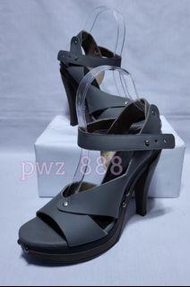 MARNI Gray Ankle Strap Heels Size 38