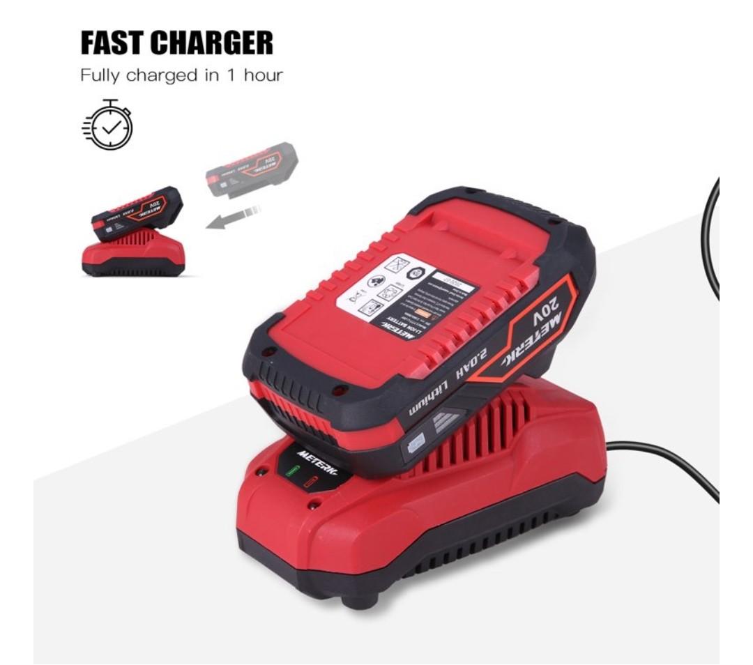 Meterk 20V Cordless blower kit LCGB7771, Furniture & Home Living